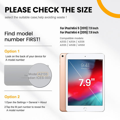 for Ipad Mini 5Th/4Th Generation Case 7.9'', for Ipad Mini 5/ Mini 4, Heavy Duty with Screen Protector, Kickstand Hand/Shoulder Strap Pencil Holder- Orange